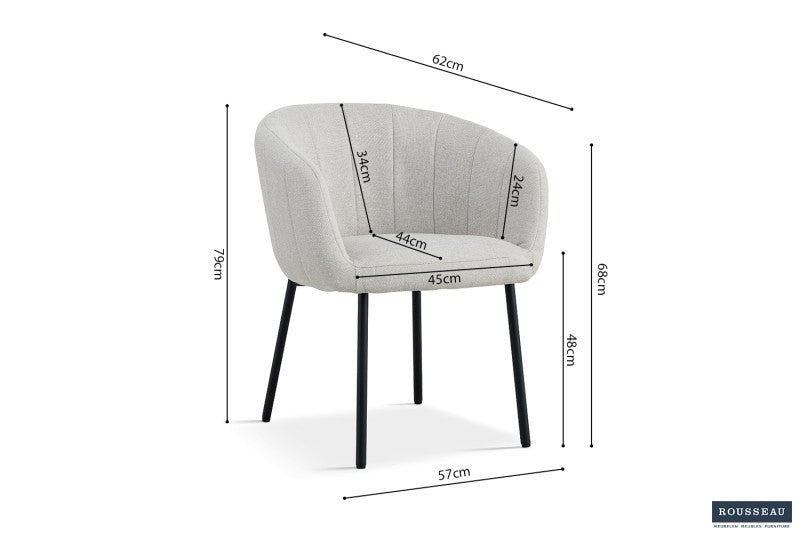 Chaise " Sevilla " de Rousseau - Meubel Monde