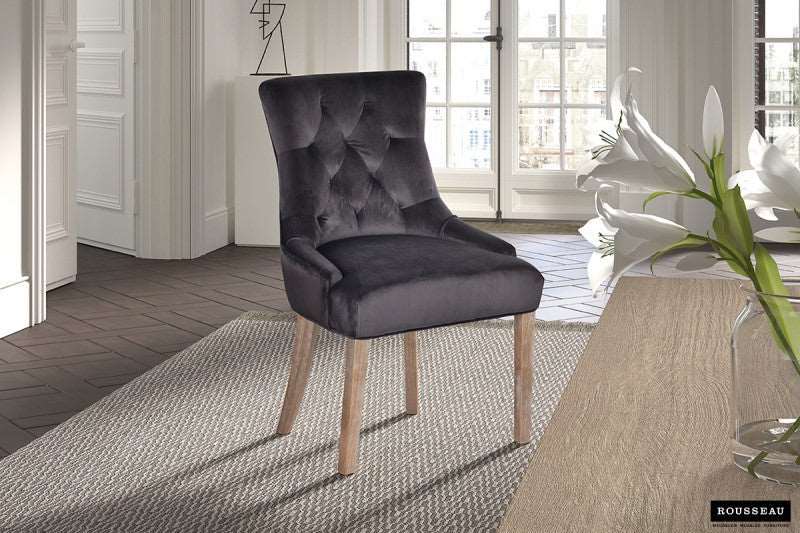 Bristol velours gris - Meubel Monde