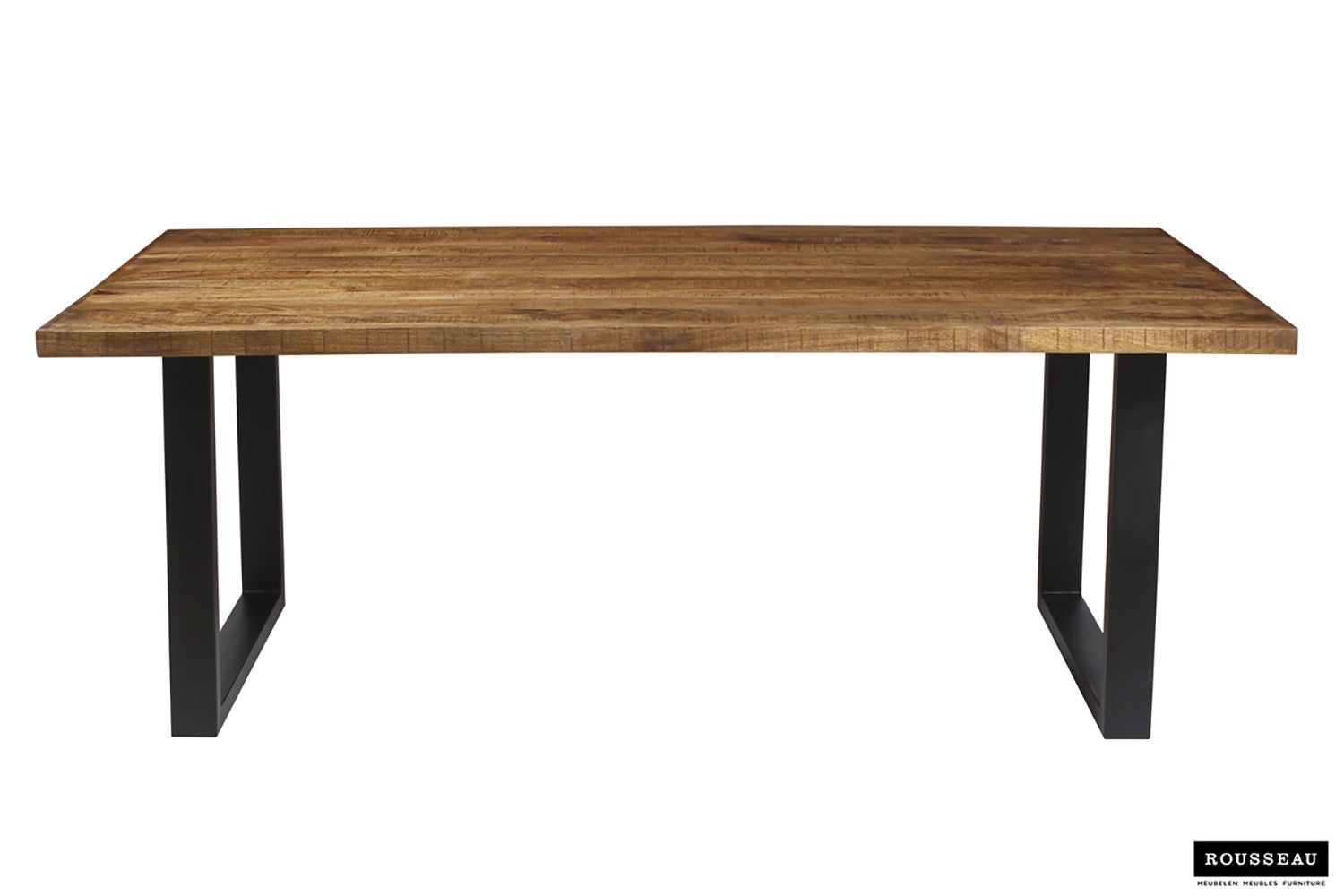 "Table à Manger Nicola Rousseau – Bois de Manguier avec Pieds Ajustables" Interieurco