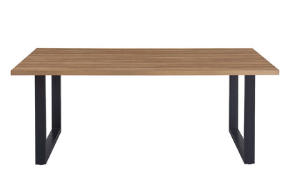 "Table à Manger Nicola Rousseau – Bois de Manguier avec Pieds Ajustables" Interieurco